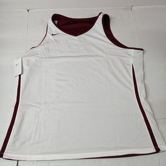 Nike Dri-FIT Stock Reversible Practice Basketball Jersey Women's 3XLT Maroon - Picture 7 of 8